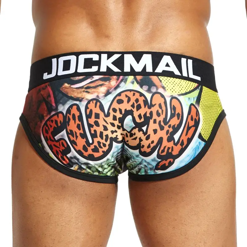 JOCKMAIL бренд низкая талия сексуальное мужское нижнее белье трусы cuecas гей пенис