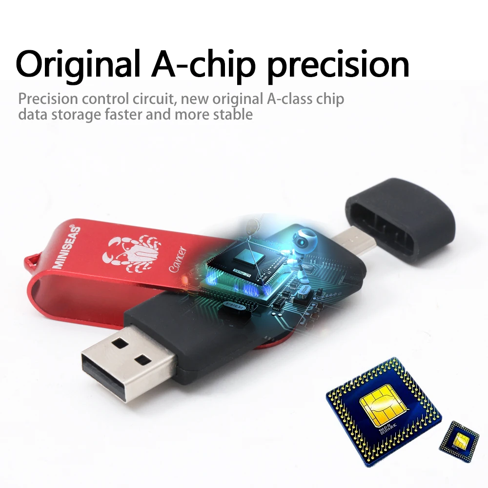 12 constellations Miniseas OTG Usb Flash Drive PenDrive 64GB 32GB Pendrive 16GB 8GB 4GB Memory Stick | Компьютеры и офис
