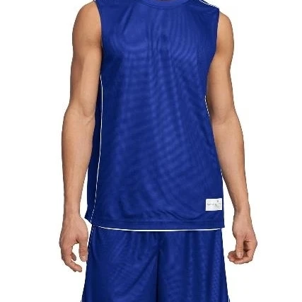 Sport-Tek T555 Posi Charge Mesh Reversible Sleeveless Tees True Royal - 2XL |