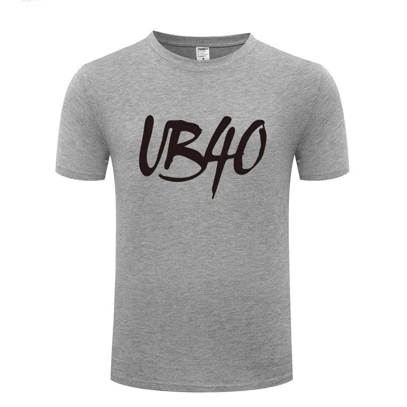 Мужская хлопковая футболка с круглым вырезом и коротким рукавом UB40 | одежда