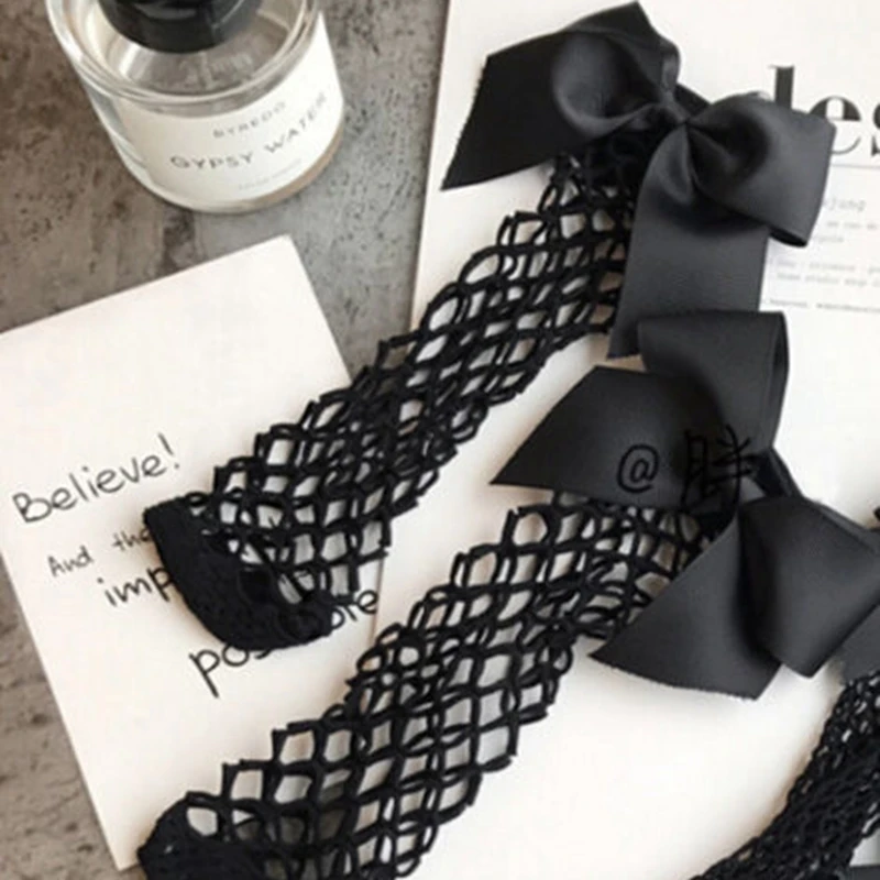 Винтажные Ретро женские кружевные носки с рюшами хлопковые милые | Женская