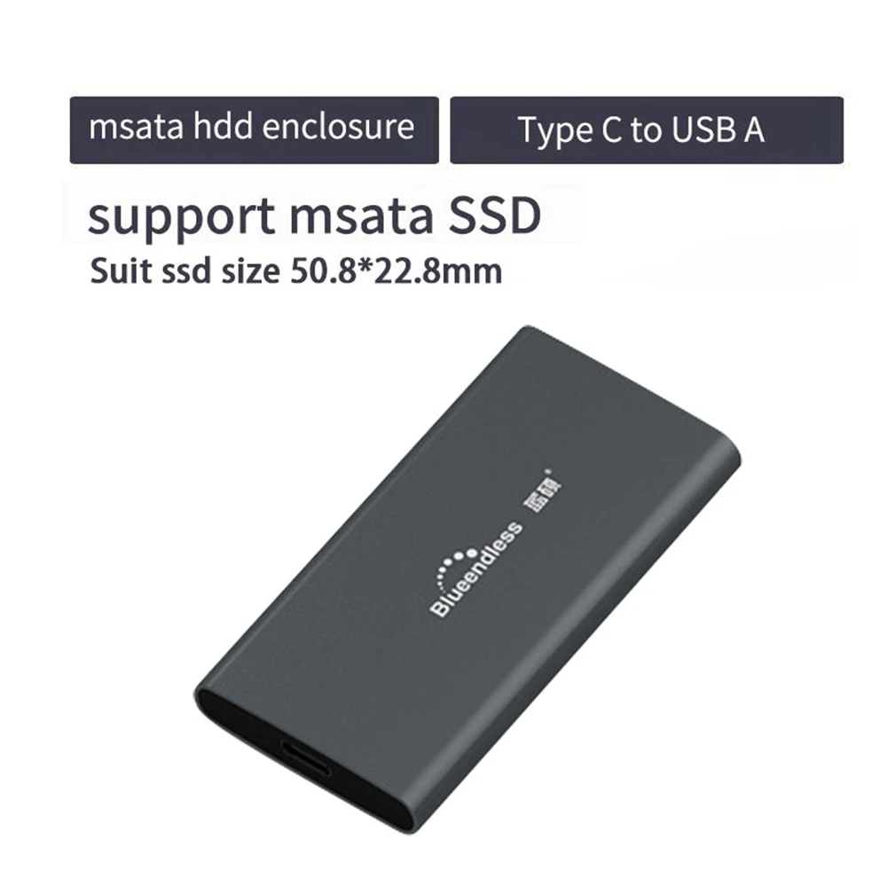 Blueendless 2 5 дюймов Msata жесткий диск коробка Usb 3 0 Hdd док станция Ssd корпус