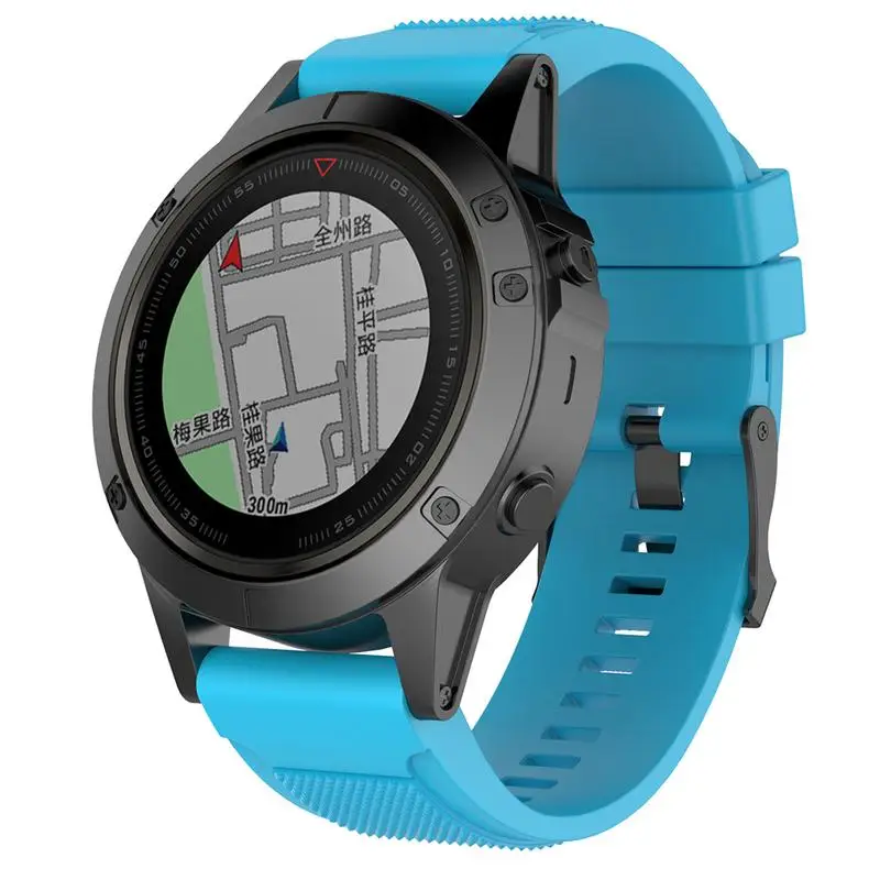 26 мм быстросъемный силиконовый ремешок для наручных часов Garmin Fenix 5X спуск Mk1 Fenix3 HR