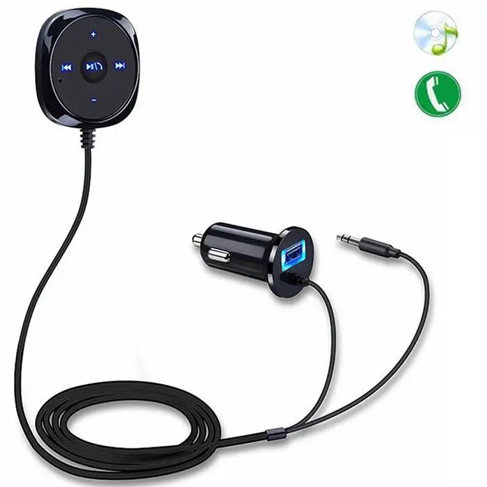 Автомобильный Bluetooth музыкальный приемник 3 5 мм адаптер громкой связи&gt 92dB динамик