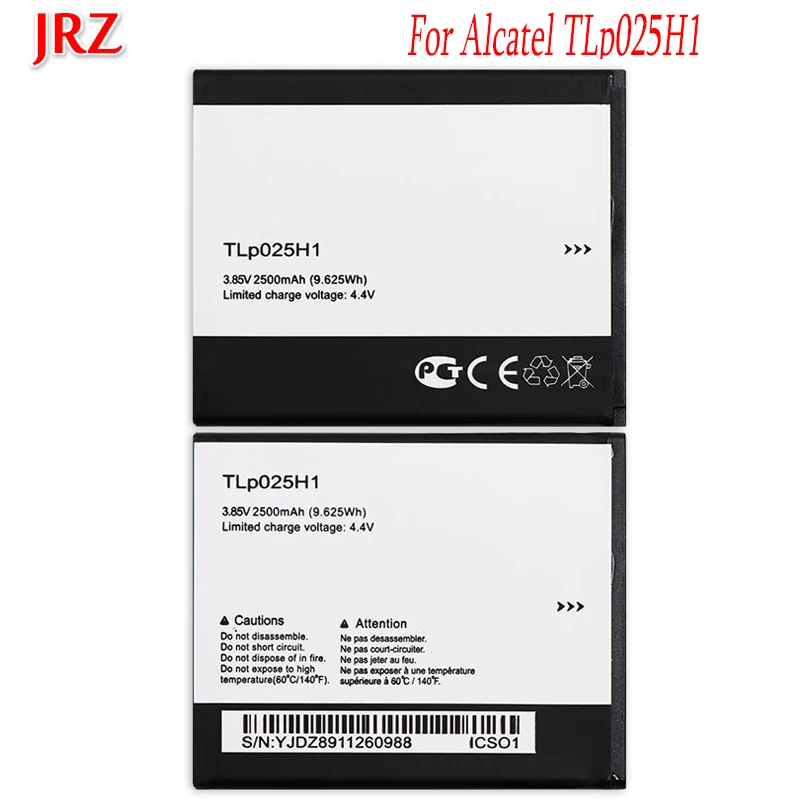 Аккумулятор JRZ 3 85 V 2500mAh TLp025H1 для Alcatel OneTouch сменные батареи Pop 4 (5 0) TLp025H7 батарея