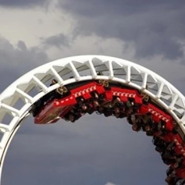 Американские Горки Sea World Gold Coast Queensland Австралийский постер печать Дэвидом Уолл