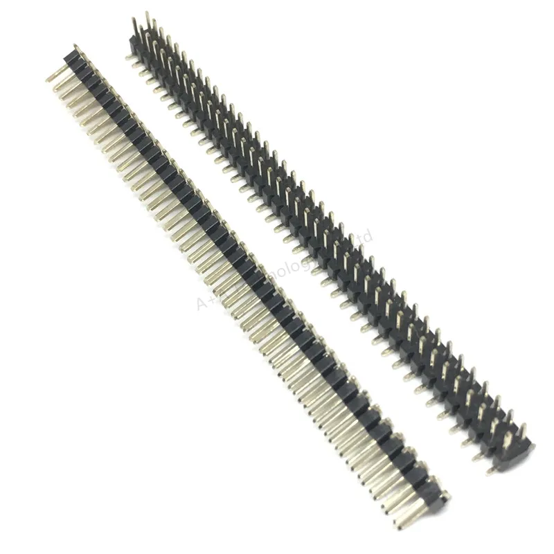 2 шт. позолоченный шаг 54 мм 2x40 Pin 80 двухрядный SMT SMD штыревой разъем|Соединители| |