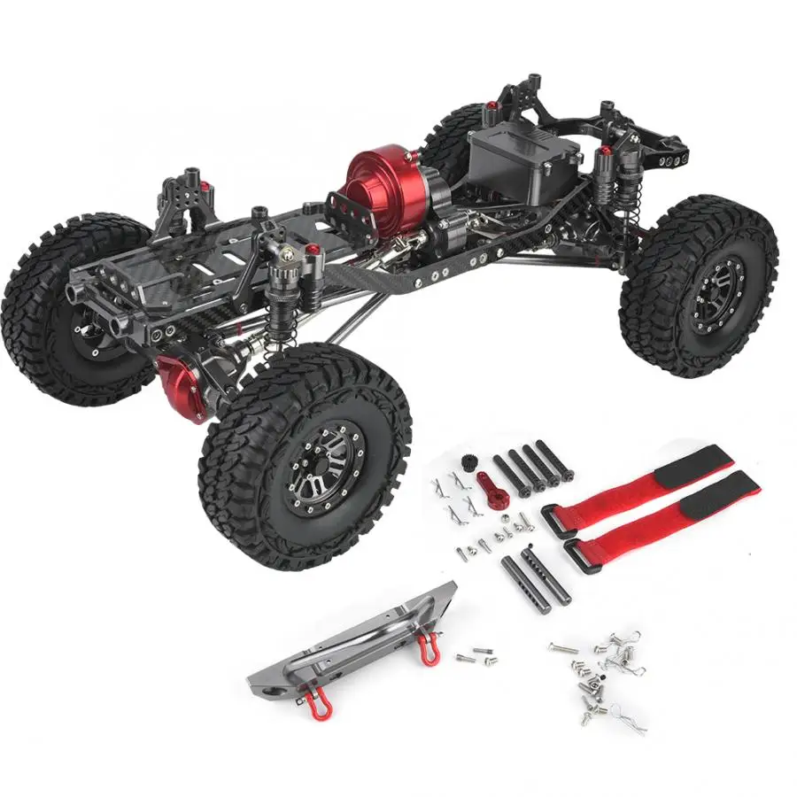 Металлический и карбоновый корпус с ЧПУ бамперами для 1/10 2CH RC Crawler Car Remote Control Truck