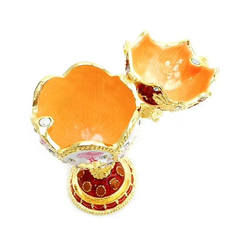 Автомобиль орнамент Faberge красный ювелирный брелок коробка для хранения ювелирных изделий и колец пасхальное яйцо русская свадьба кольцо чехол день рождения Рождественский подарок для жены