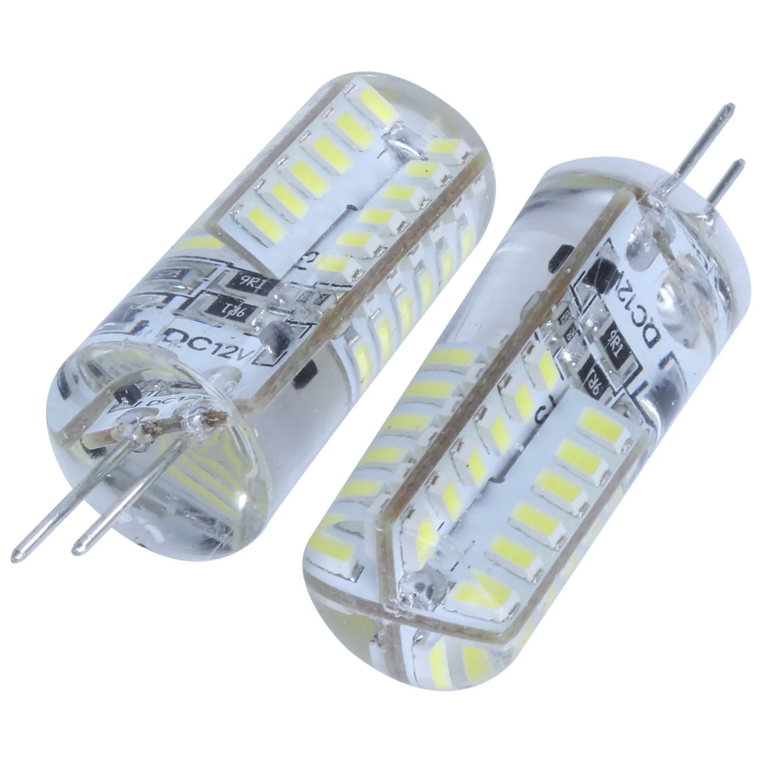 10 шт. G4 3 Вт светодиодный светильник лампа 3014 SMD DC 12V 6000 7000K холодный белый