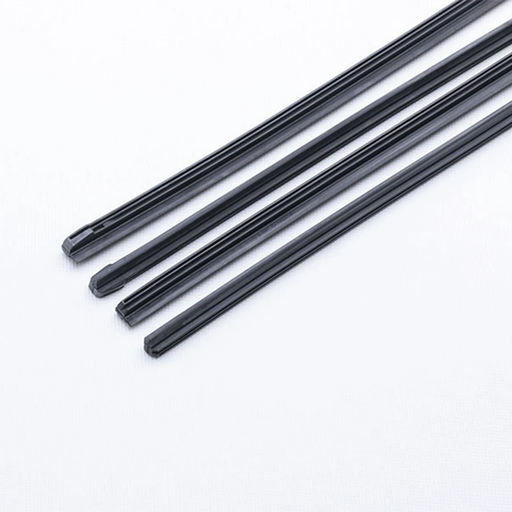 

2Pcs Auto Car Bus Rubber Universal Bracketless Frameless Windshield Wiper Wash Blade Refill Soft Replacement 8mm 18''
