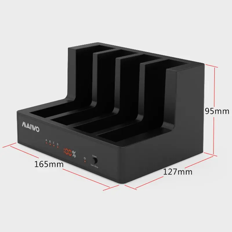 MAIWO HDD корпус для 2 5/3 5 дюймов HDD/SSD USB 3 0 SATA I/II/III четыре отсека док станция