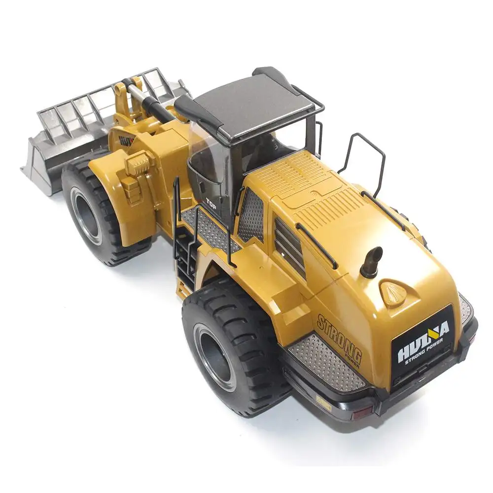 Новые игрушки HuiNa 583 6 каналов 1/18 RC металлический бульдозер зарядка автомобиль