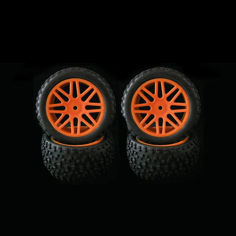 4 шт. обода колеса и резиновые шины для RC 1/10 внедорожных автомобилей багги