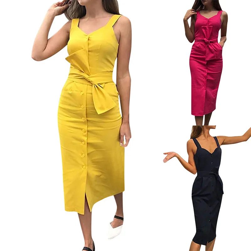 Женский пляжный кардиган без рукавов с поясом и пуговицами|Женские платья| |