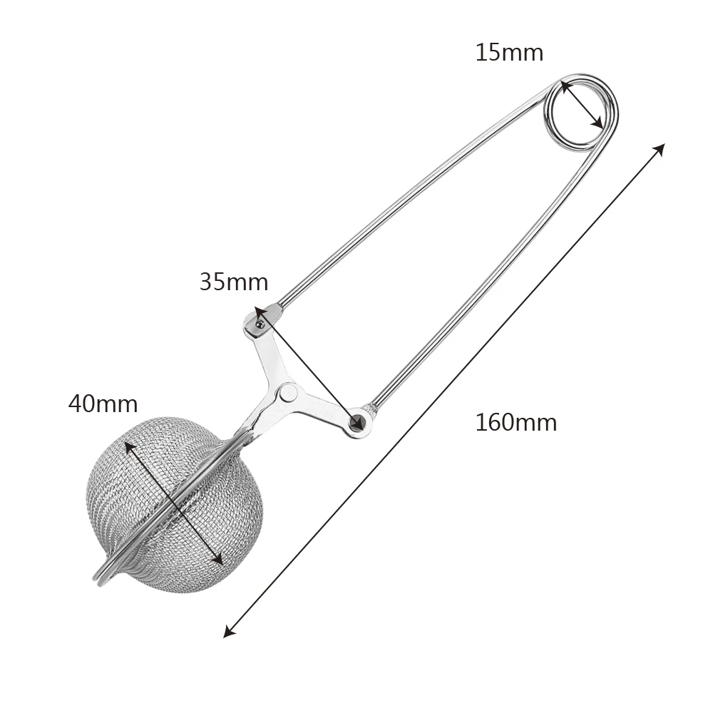 

Teapot Tea Strainer Tea Infuser Sphere Mesh Handle Tea Ball Tea Kettle Coffee Herb Spice Filter Diffuser Stainless Steel