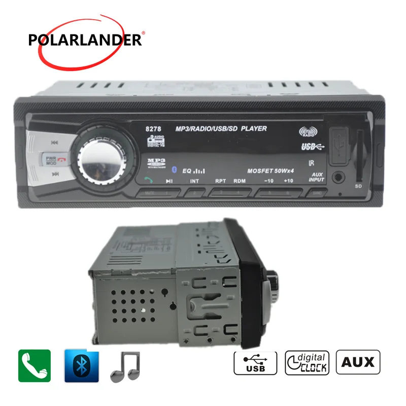 Радио кассетный плеер 12 в автомобильный аудио bluetooth стерео синий зуб AUX IN MP3 FM USB 1 Din