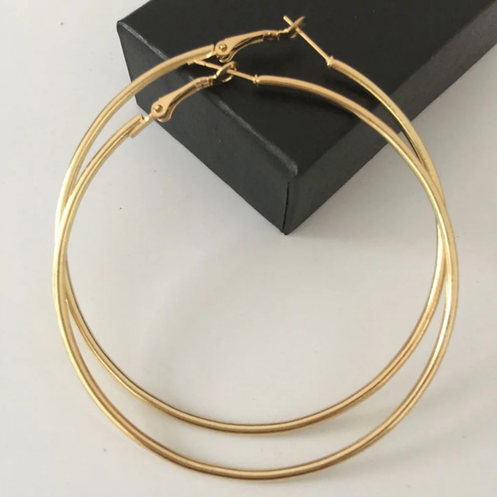 1 пара Личность большие круги серьги кольца для женщин модные украшения Bijoux