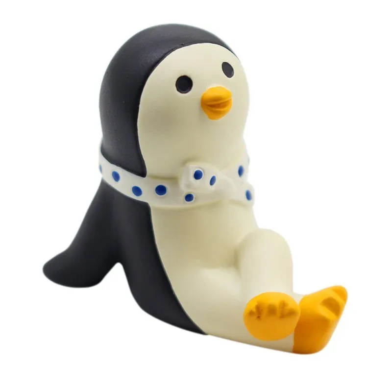 Summer Penguin Gift Ornament INS Exquisite Matte Hand Painted Resin Figurines Small Furnishings Miniatures | Дом и сад