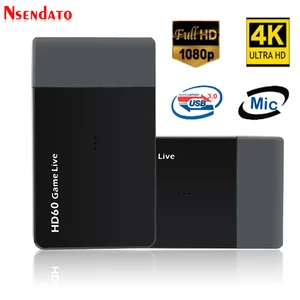 EZCAP 261M USB 3,0 HD60 4K захват видеоигр захват 1080P видео для игр трансляция видео в реальном времени конвертер запись для XBOX One PS4 камера