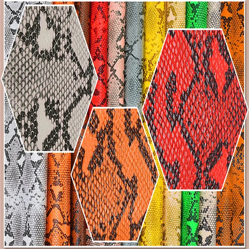 А4 Змеиный узор искусственная кожа ткань высокое качество Синтетическая Кожа DIY