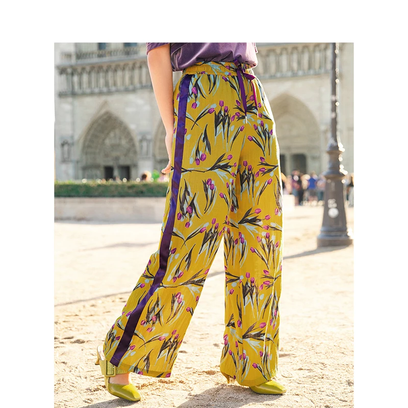 INMAN Spring High Waist Slim Literary Retro Holiday Style Casual Women Loose Pants | Женская одежда