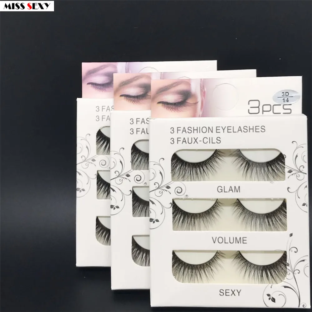 Новые 9 пар натуральные накладные ресницы длинный макияж 3d из норки для красоты