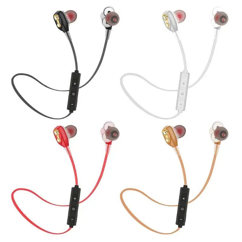 XT 21 Bluetooth наушники с двойными движущимися катушками четырехъядерные мини