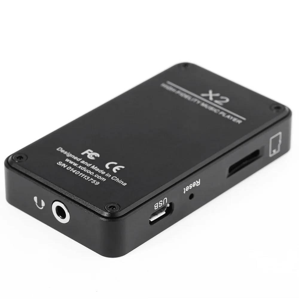 XDuoo X2 HiFi Цифровой аудио плеер MP3 MP4 с 0 96 дюймовым oled экраном TF слот для карт корпус