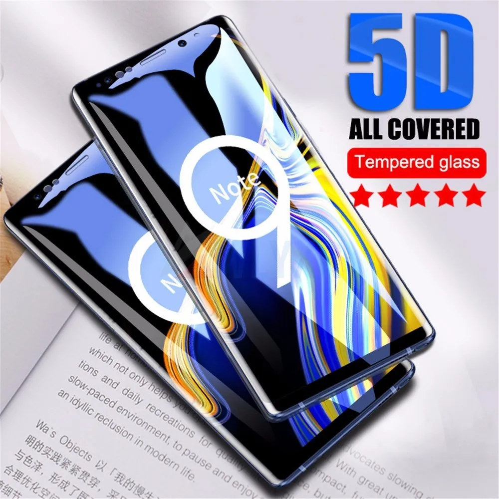 Закаленное стекло 5D с полным покрытием для Samsung Galaxy A3 A5 A7 2017 Защита экрана J4 J6 A6 8 Plus