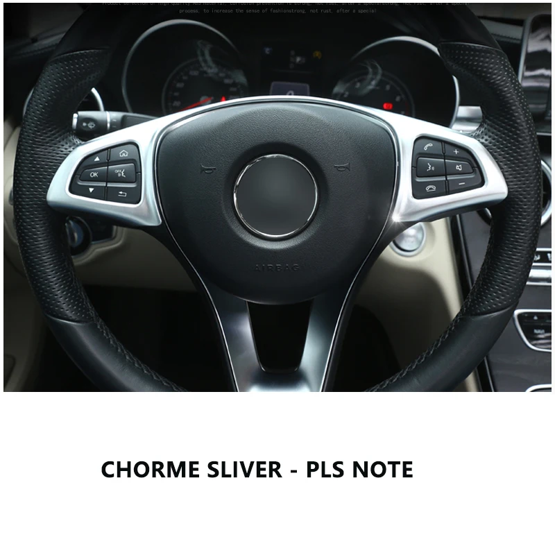 Стильная оплетка рулевого колеса из углеродного волокна для Mercedes Benz C E GLC CLA Class W205