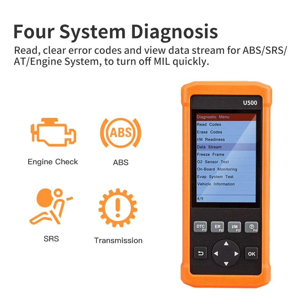 LAUNCH X431 U500 OBD2 Профессиональный Автомобильный сканер Европейская система бортовой