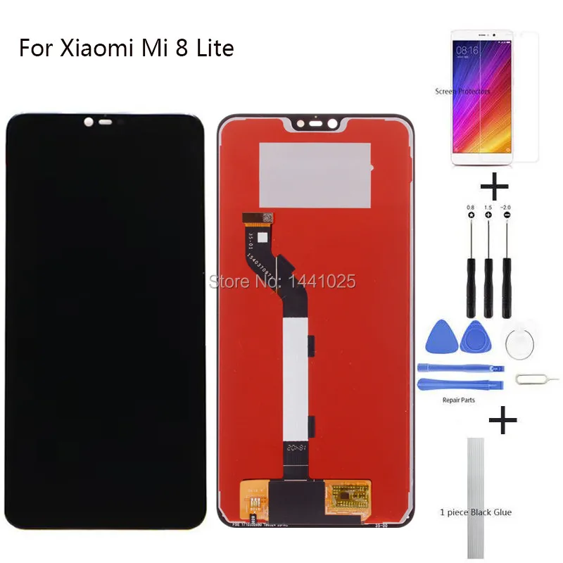 

Display Screen Replace For Xiaomi Mi 8 Lite LCD Touch screen 6.22 inch black For Xiaomi 8 Lite LCD Touch screen