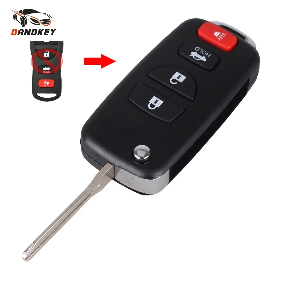 Dandkey дистанционный ключ-брелок от машины 4 кнопки для Nissan Altima Maxima 350Z Armada 2004 2005 2006 2007