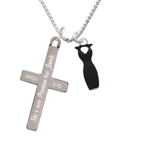 Little Black Dress - She is More Precious Cross Necklace | Украшения и аксессуары