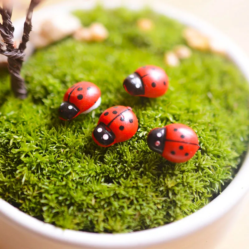 Леди Баг Смарт насекомые Beatle Фея Сад Miniatures гномический Террариум настольная