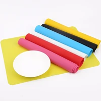 thick table mat rectangle 3040cm silicone place mats heat resistant waterproof non slip table mats kitchen accessories