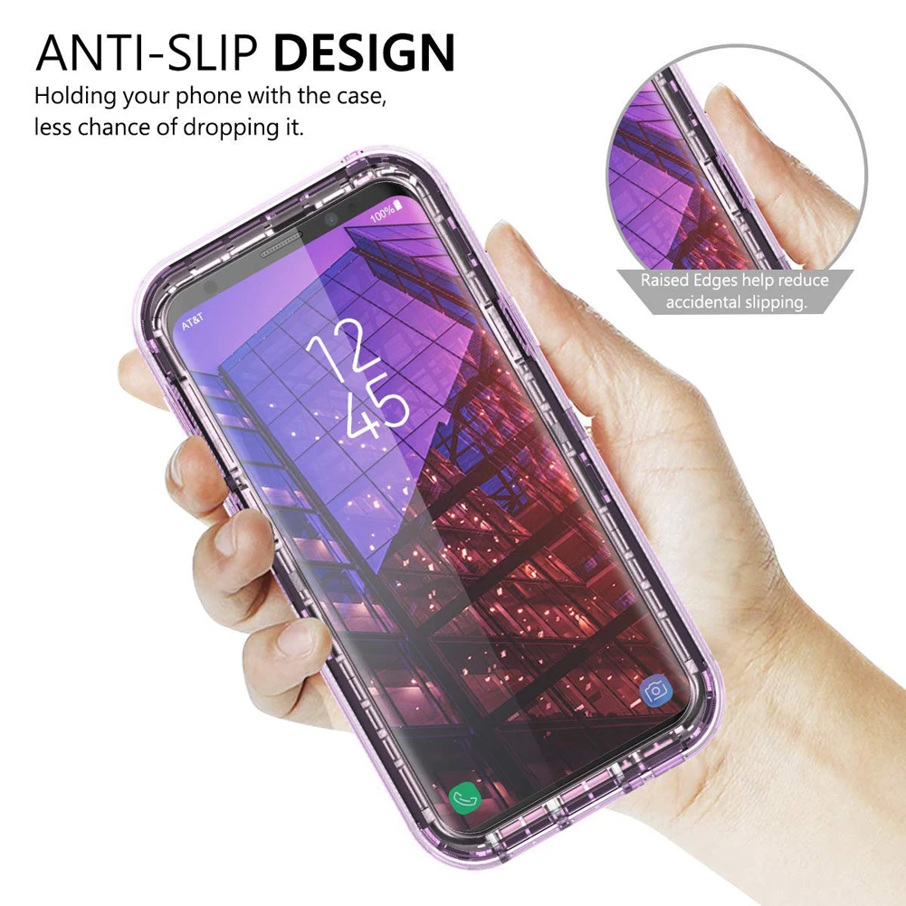 Mayround Hybrid 3в1 Жесткий ПК и мягкий силиконовый бронированный полупрозрачный чехол
