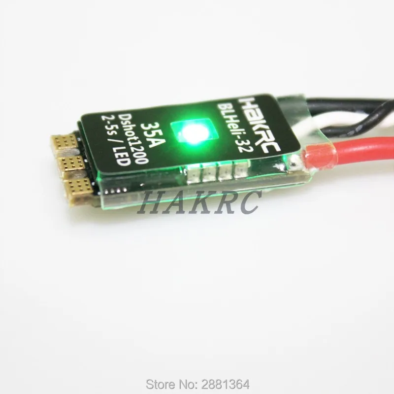 Оригинальная Светодиодная лампа HAKRC BLHeli_32 Bit 35A 2-5S ESC встроенная светодиодная