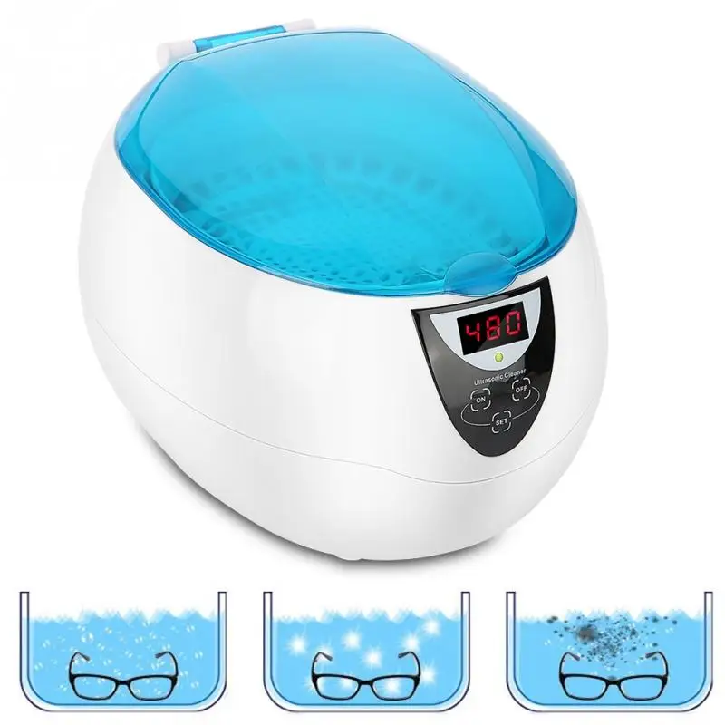 

750ml Nail Tool Sterilizer Ultrasonic Jewelry Eyeglasses Watch Cleaner Nipper Tweezers Metal Tool Disinfector Sanitizer Box Case