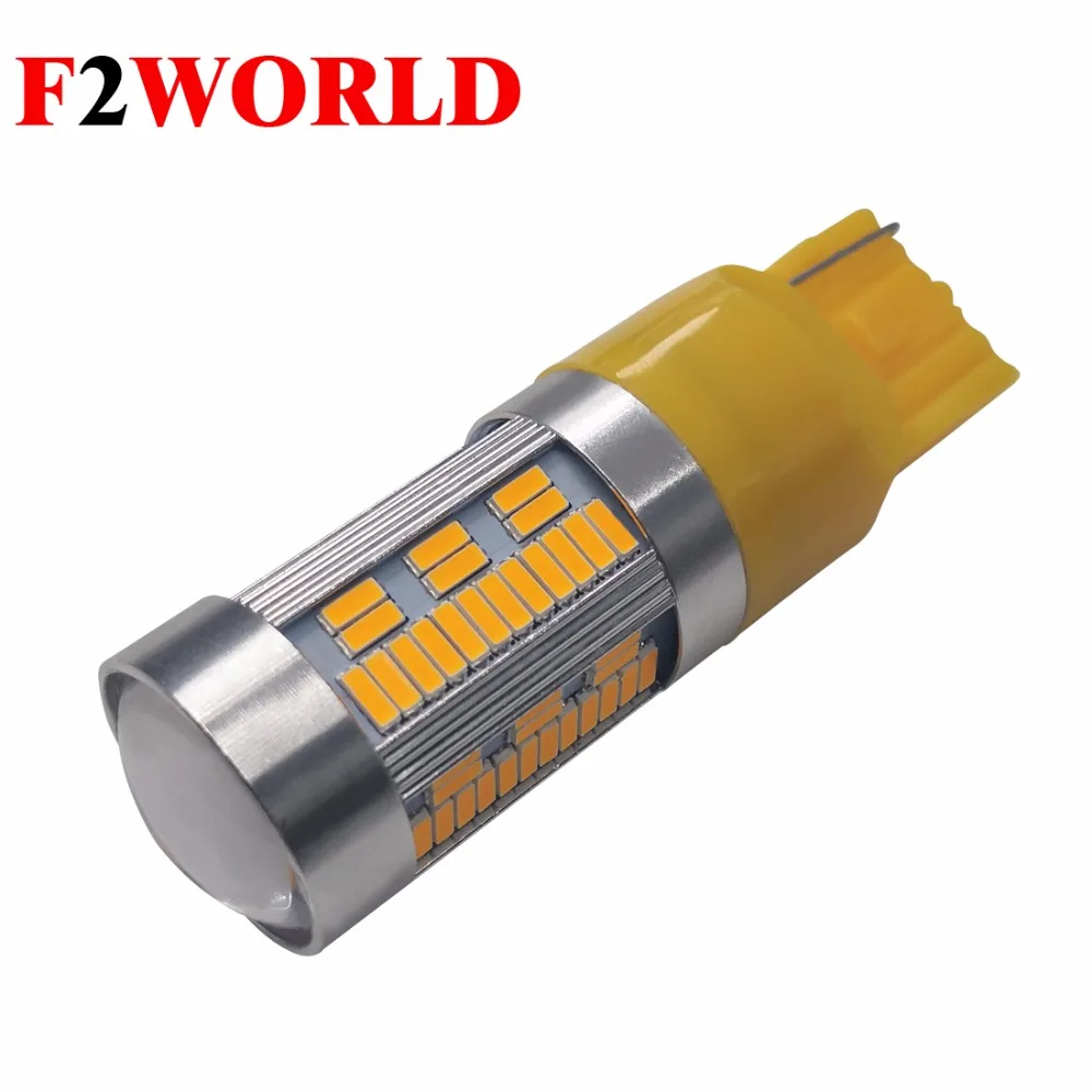 Светодиодная лампа T20 LED 7440 W21W 4014 105SMD Canbus No Hyperflash 1156 BA15S P21W PY21W BAU15S 1 шт.|Фара для авто