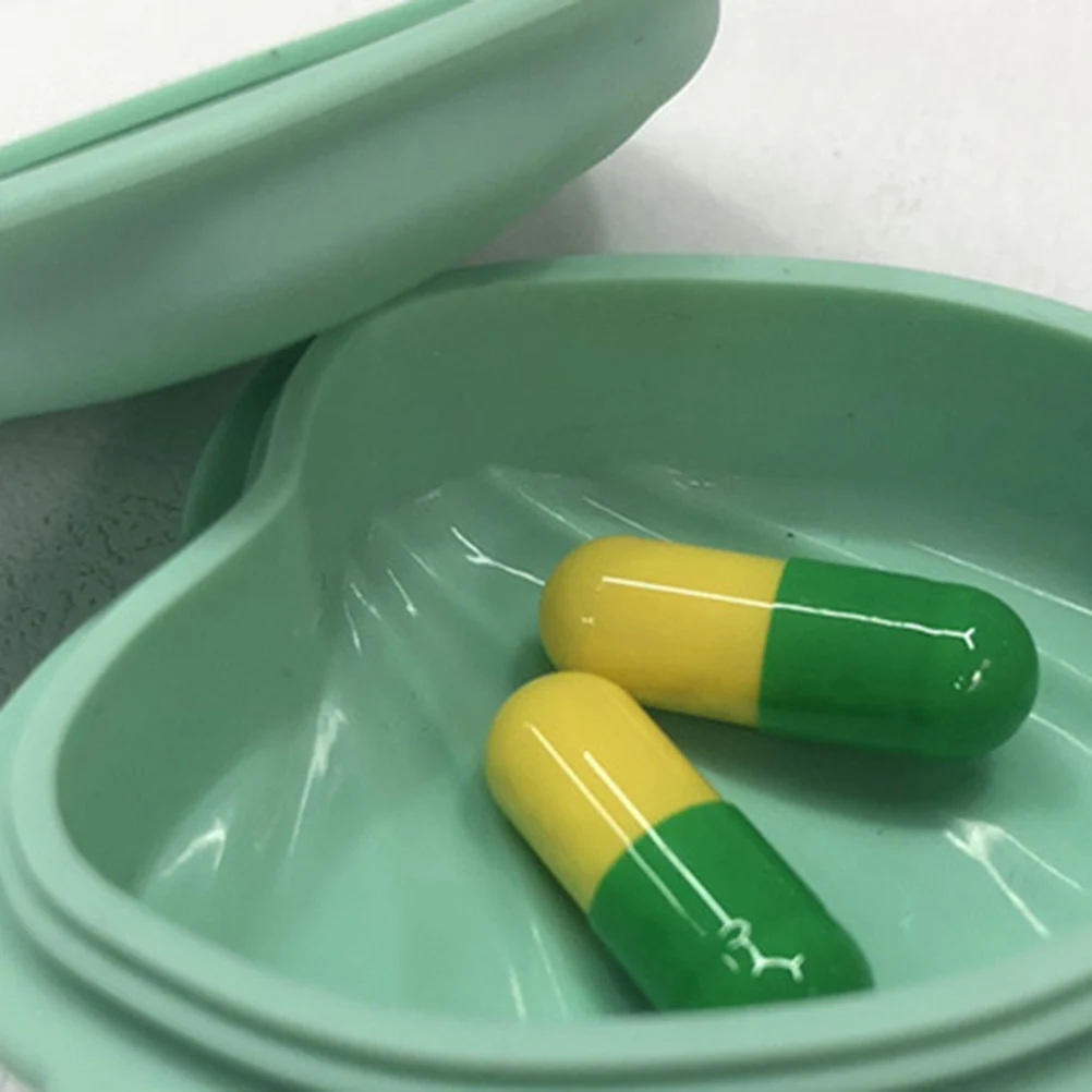 

4pcs Shell Shape Pill Box Portable Organizer Storage Case Box