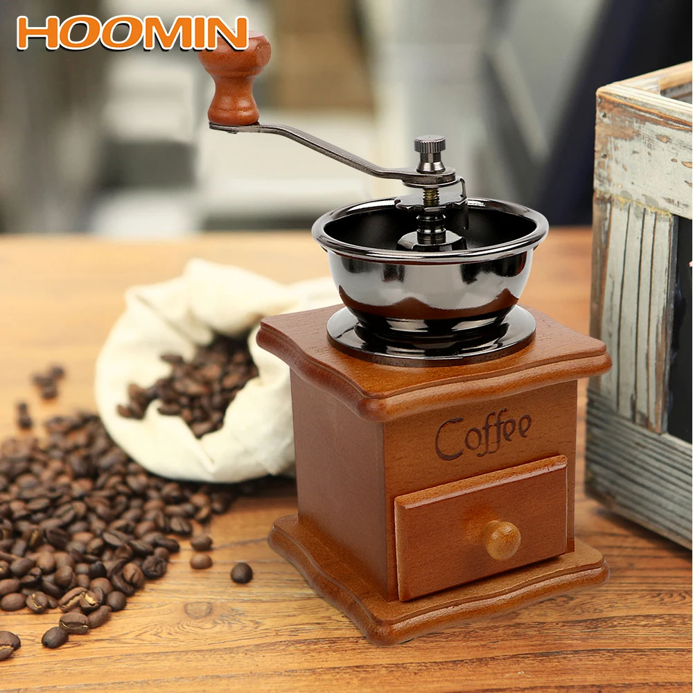Ручная кофемолка HOOMIN керамическая мельница для кофейных зерен Классическая