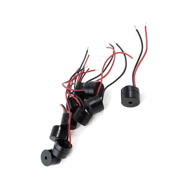 Новый 10 шт DC 12V проводной разъем Активный Электронный зуммер 85 дБ|Детали и