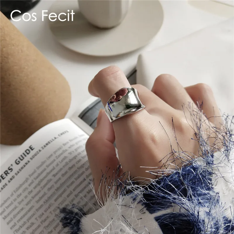 Женское кольцо из стерлингового серебра 925 пробы CosFecit модное роскошное с большим