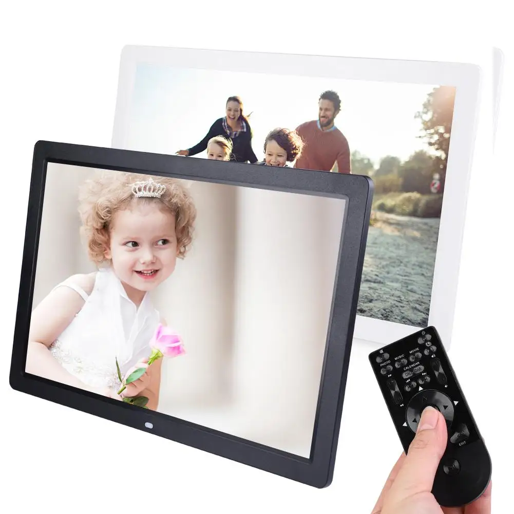 17Inch 1440*900HD Digital Photo Picture Frame Alarm Clock Player Album Remote Control | Электроника