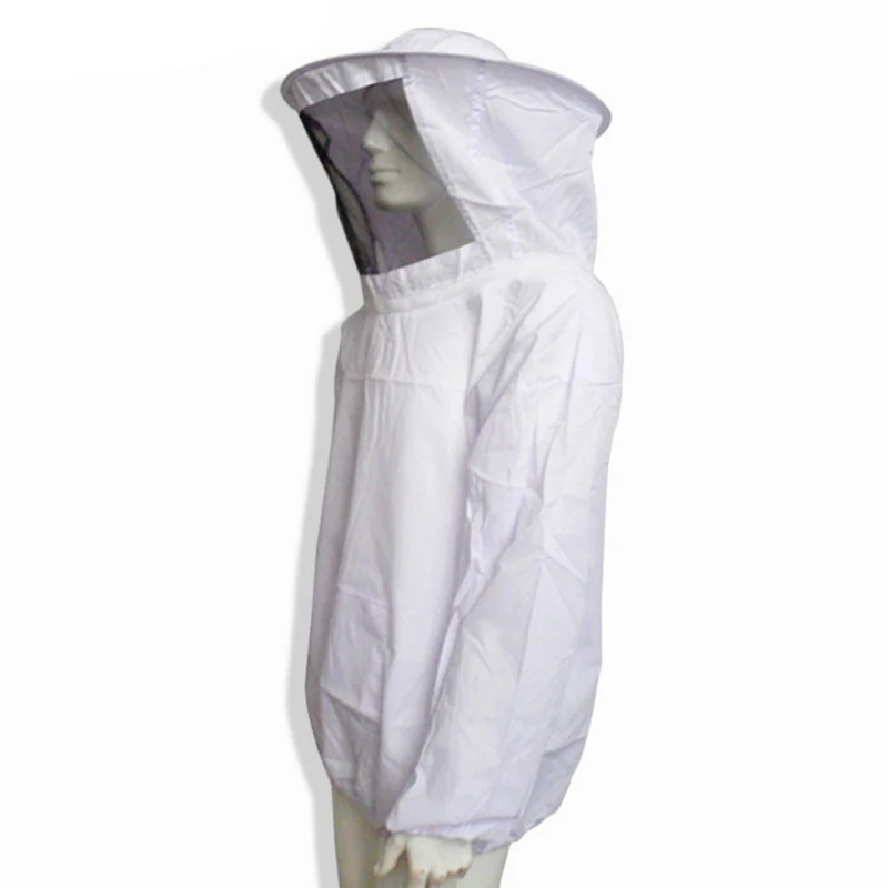 White Beekeeper Clothing Protective Bee Suit Jacket Veil Dress With Hat Suitable for height 150cm-180cm Beekeeping Equipment | Дом и сад