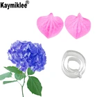 Rohydrangea цветок формы силиконовые Вайнер Плесень Торт украшения помадка Sugarcraft торт формы для сахарной цветок CS291