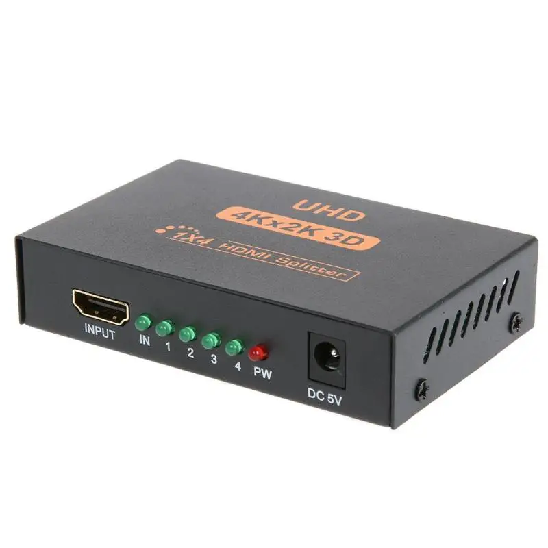 EU/UK штекер металлический корпус UHD 3D 4 к 2 Full HD 1080 p HDMI разветвитель порта