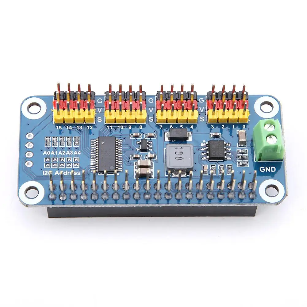 Плата драйвера рулевого привода 16-канальное 2-битное разрешение для Raspberry Pi Hot |